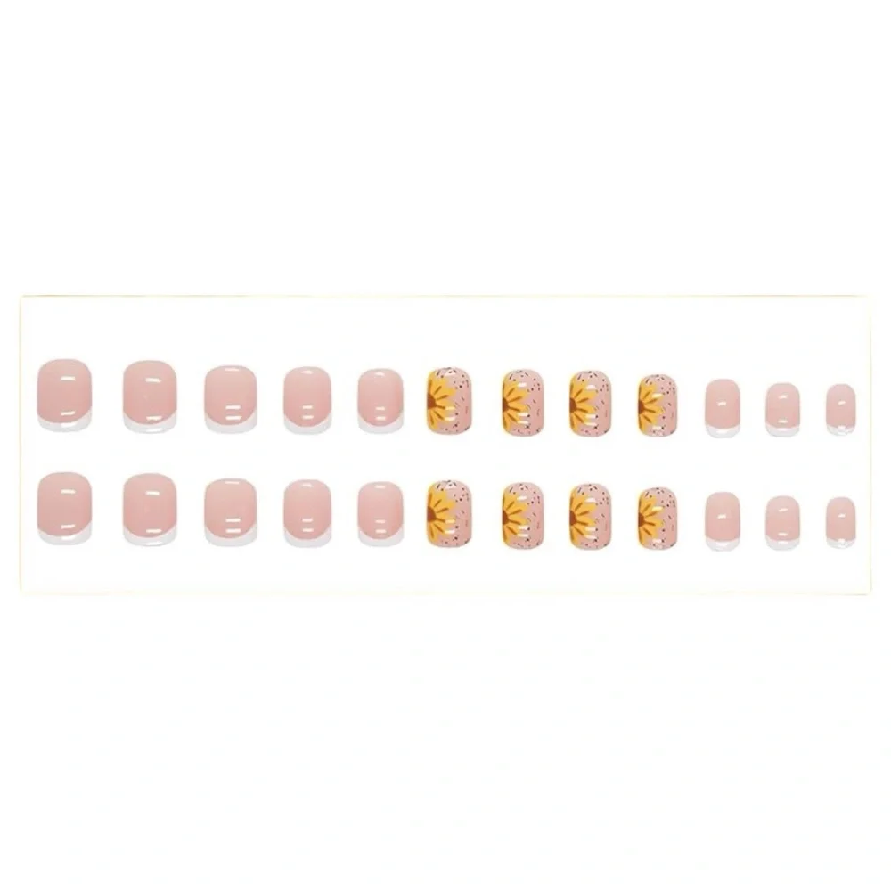 French Manicure Press On Nails